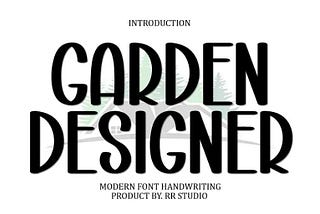 Garden Designer Font