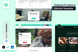 Endeavor Pro NextJS Website Template for Nonprofit and Charity Businesses