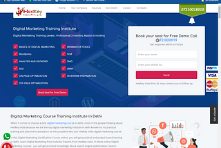 About Hedkey India Digital Marketing Course
