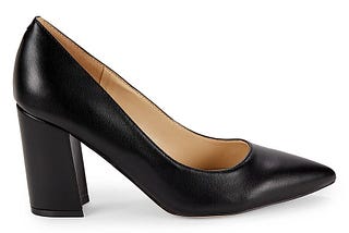 Nine West Black Block Heel Pump for Women (Size 5.5) | Image