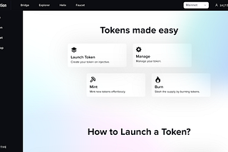 Interested in launching your first token on Injective?