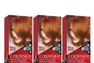 Revlon Colorsilk Light Auburn Permanent Hair Dye with 3D Gel Technology & Keratin - Ammonia-Free | Image