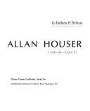 ALLAN HOUSER | Cover Image