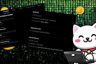 $CUTO Takes the #1 Trending Spot Worldwide On X!