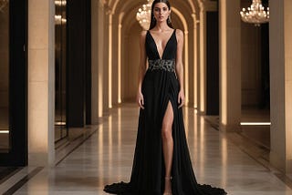 Long-Black-Cocktail-Dress-1