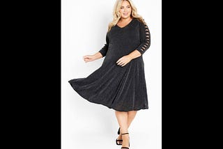avenue-plus-size-glam-sleeve-v-neck-dress-black-silver-size-16w-1