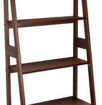 amazon-basics-modern-5-tier-ladder-bookshelf-organizer-solid-rubberwood-frame-walnut-finish-1