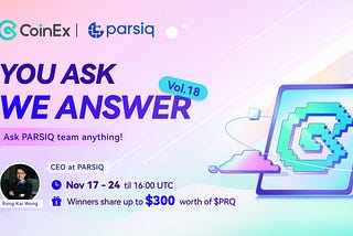 CEO Rong Kai joins CoinEX for their “You Ask, We Answer” series