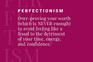 Overcoming Perfectionism and the Imposter Complex — Tanya Geisler