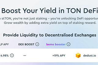 Earning Extra Yield in TON DeFi: A Simplified Guide to Liquidity Provision with bemo!