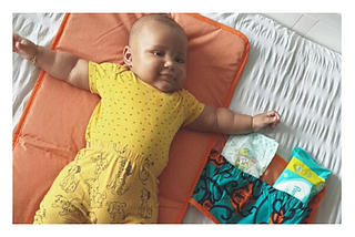African inspired portable changing mat Classy babies with an African depth