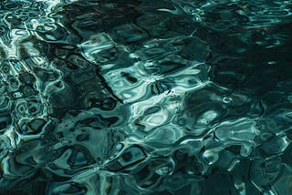 The blue water of a cenote