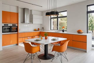 Orange-Kitchen-Dining-Room-Sets-1