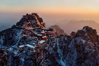 Wudang Temple on Mount Wudang in Hubei, China.