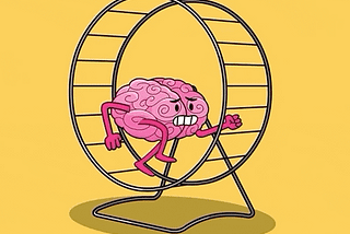 gif of a brain running on a hamster wheel (in circles)
