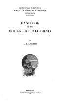 Handbook of the Indians of California | Cover Image