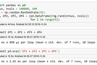 Pandas eval() and query() are NOT faster