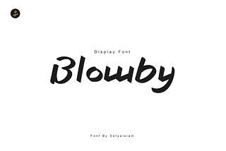 Blowby Font