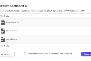 How to transfer WP media files into Amazon AWS & vice-versa?