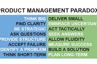 The product management paradox — striking the right balance.