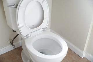 Why was the sit-down toilet invented?