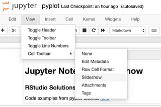 Side by Side :: Jupyter Notebook Slideshows on RStudio Connect