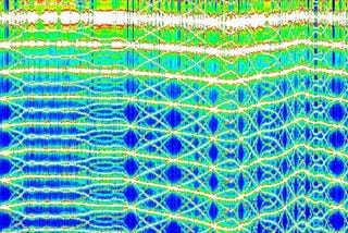 Close-up of sacred geometry patterns in Schumann Resonance graph from June 19, 2023 from Tomsk, Russia observatory