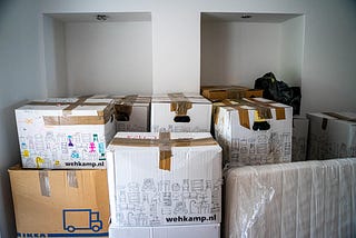 Packed boxes