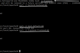 Network policy using Calico