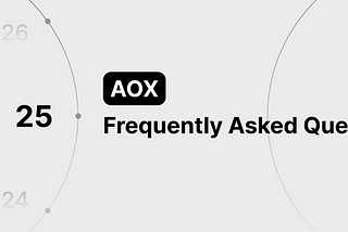AOX 常见问题解答（FAQ）