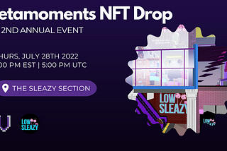 Second Annual Metamoments NFT Drop