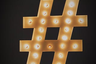 Hashtag on social media. social media networking ideas