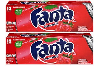 Strawberry Fanta Bundled Pack: Pineapple, Orange, and Grape Flavors | Image