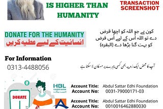 DONATE FOR HUMANITY