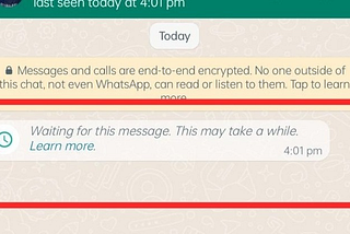 Ever seen this message on WhatsApp? Do you know why this appears?