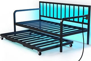 rolanstar-daybed-with-charging-station-and-led-lights-height-adjustable-twin-daybed-with-trundle-met-1