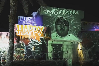 Las Vegas Artist, Armani Izadi, Gives His 6,000 Sq-Ft Graffiti Mansion a Spooky Halloween Makeover