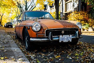 Tired Wheels: Street Photography of vintage cars