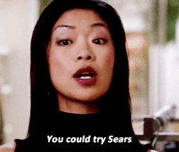 GIF of “You could try Sears” line from Mean Girls (2004)