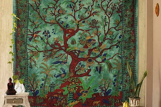 the-art-box-tapestry-green-tree-of-life-hanging-psychedelic-tapestries-indian-cotton-twin-bedspread--1