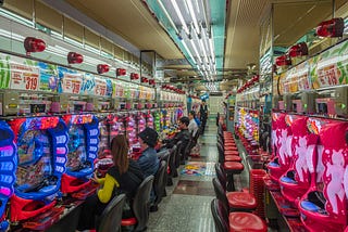 Photo of a line of casino games