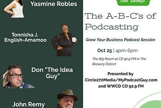 Open The Mic And Speak — Grow Your Business Podcast session next week!