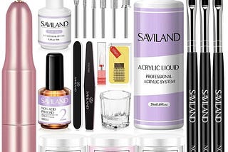 saviland-acrylic-nail-kit-complete-set-with-drill-white-pink-clear-acrylic-powder-and-acrylic-liquid-1