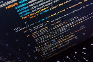 Screen with JavaScript Code