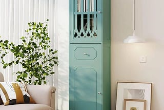 merax-tall-storgae-cabinet-linen-tower-with-adjustable-shelf-drawer-and-door-freestanding-cupboard-f-1