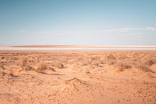 An empty desert