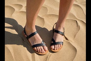 Black-Strappy-Flat-Sandals-1