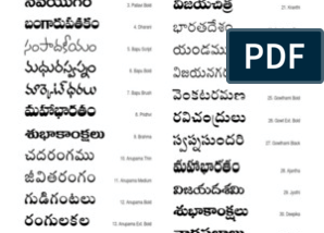 Pragathi Telugu Font