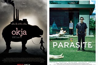 Compare and contrast Korean director John Bong’s highlighted works “ Okja” and “Parasites.”