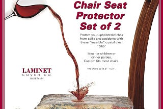 Durable Clear Vinyl Armchair/Recliner Cover with Dust Protection | Image